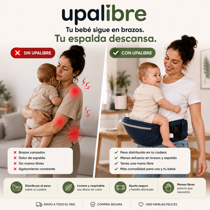 UPA LIBRE: Más comodidad para vos, más cercanía para tu bebé