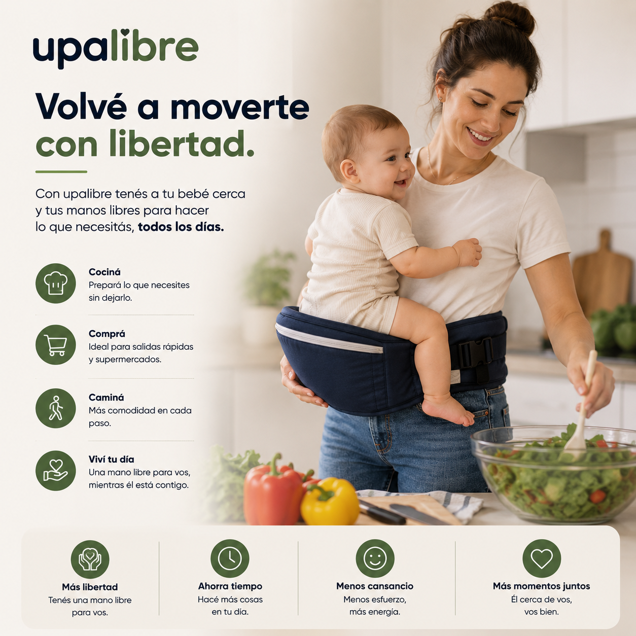 UPA LIBRE: Más comodidad para vos, más cercanía para tu bebé