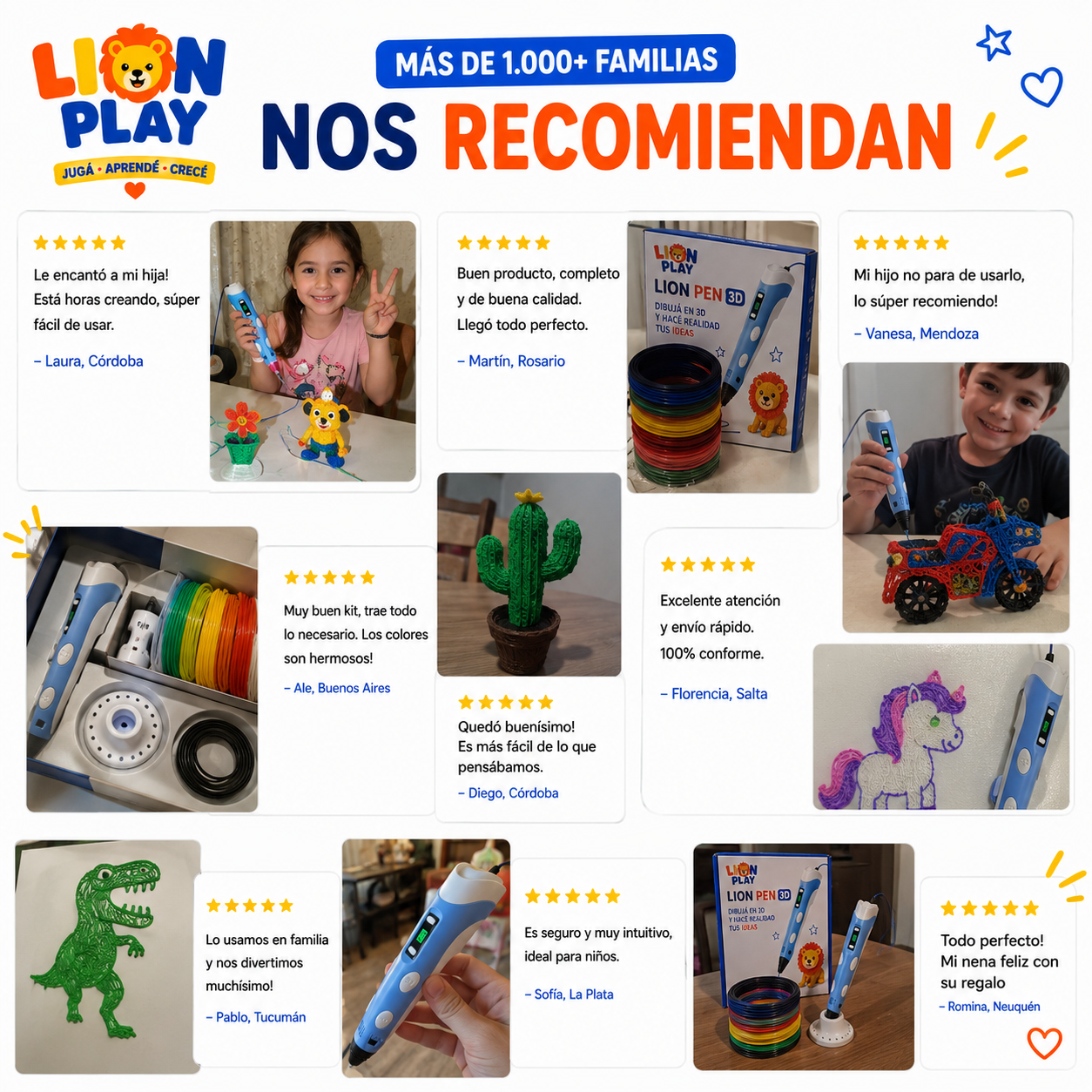 LION PEN 3D: 2x1 La creatividad cobra vida en 3D.